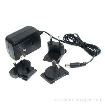 AC/DC Switching Adapter with Interchange AC Plug
